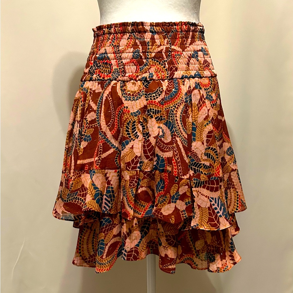 A.L.C silk mini skirt